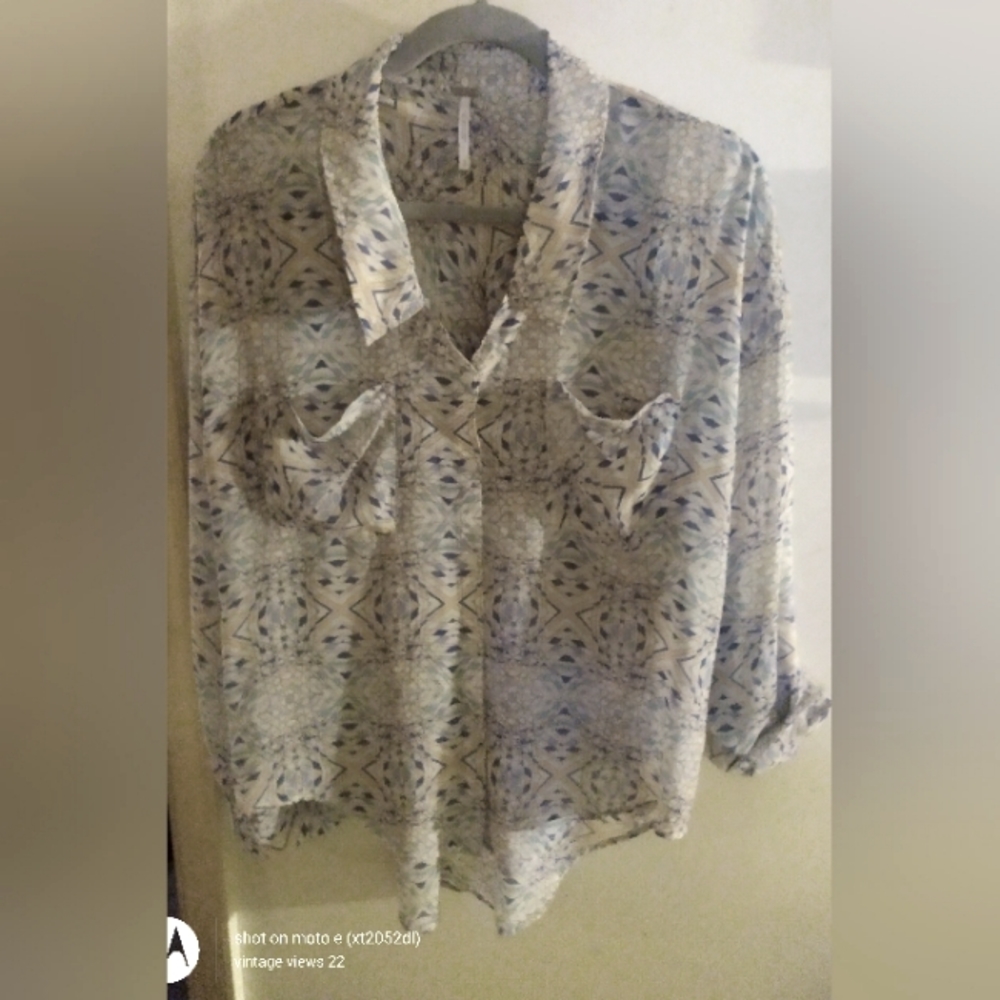 Free People Button Down Blouse